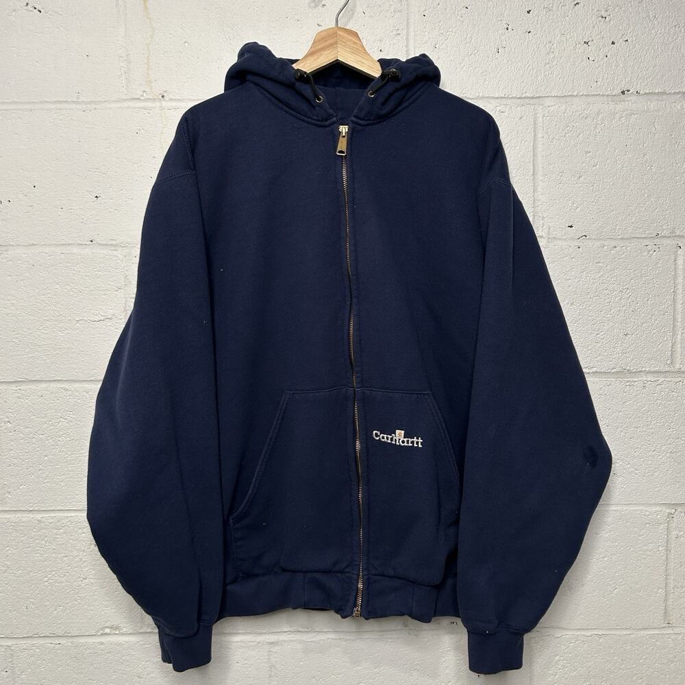 Vintage Carhartt Thermal-Lined ZipUp Jacket “Navy” K129-NVY